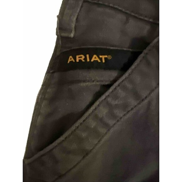 Ariat Rebar Mens Relaxed Boot M4 Gray Denim 30x30 Stretchy Waistband - Picture 2 of 10